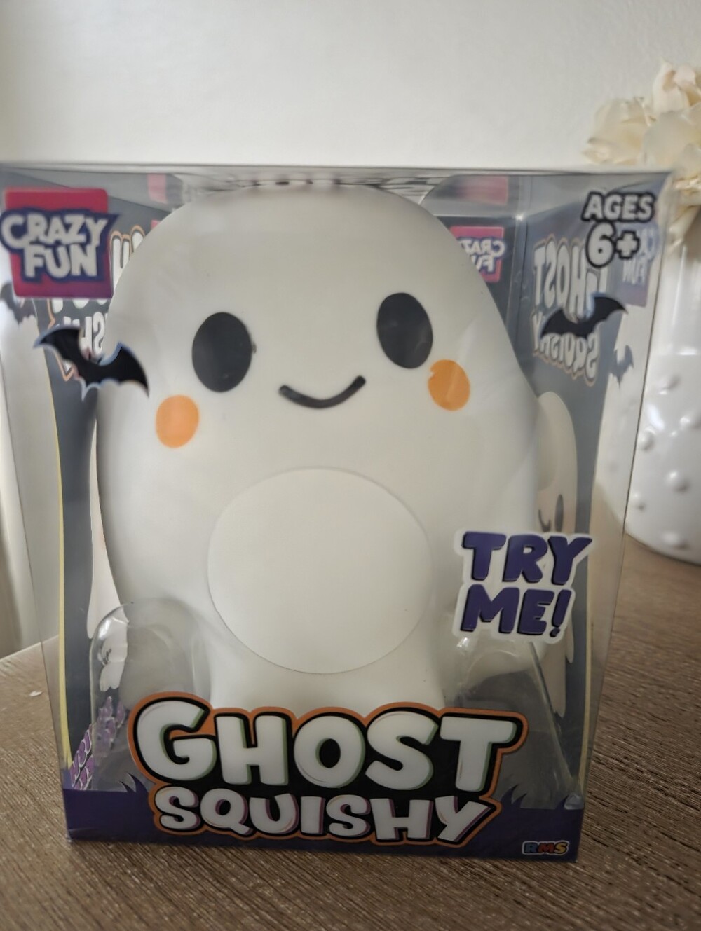 RMS/ Crazy Fun White Ghost Squishy Toy - Price is Firm -